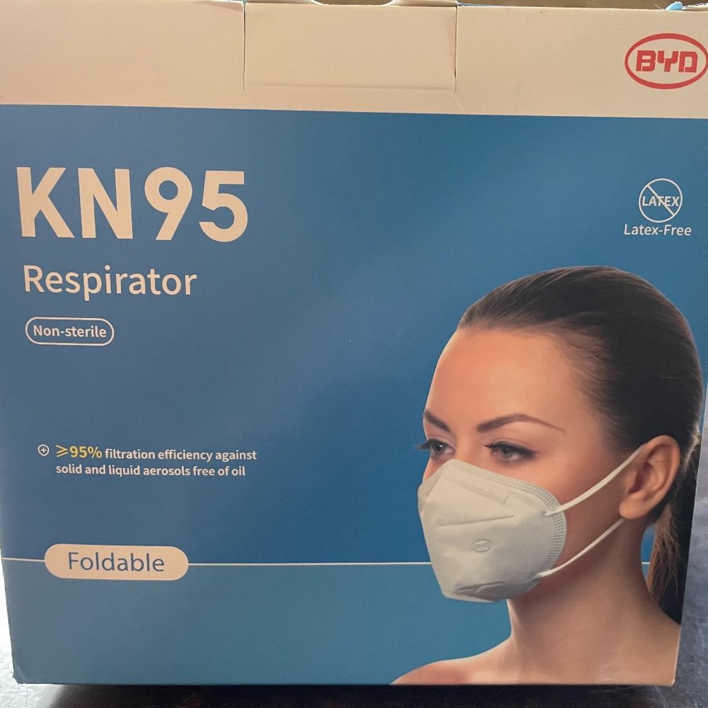 KN95 Disposable Respirator Masks - 50 pcs per box